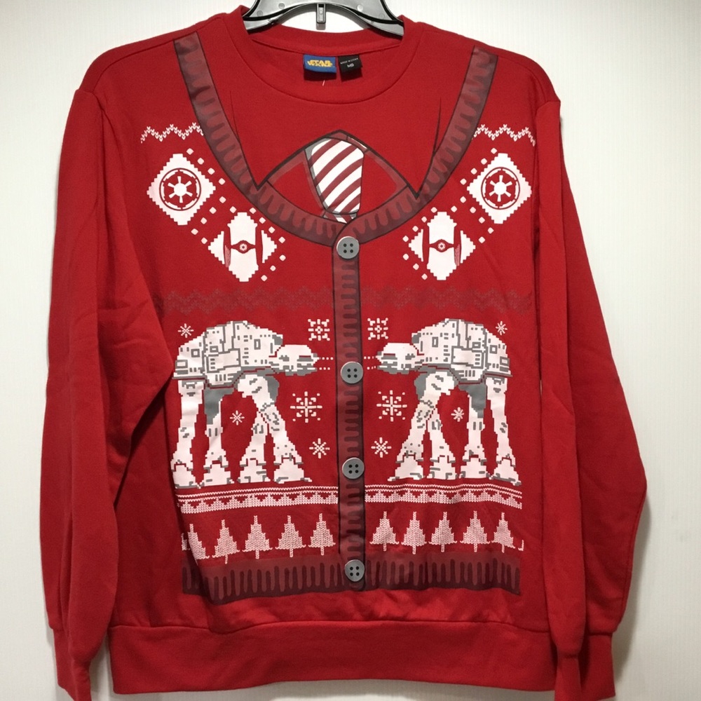 Star Wars Ugly Christmas Sweater Sweatshirt Size M - Picture 5 of 5